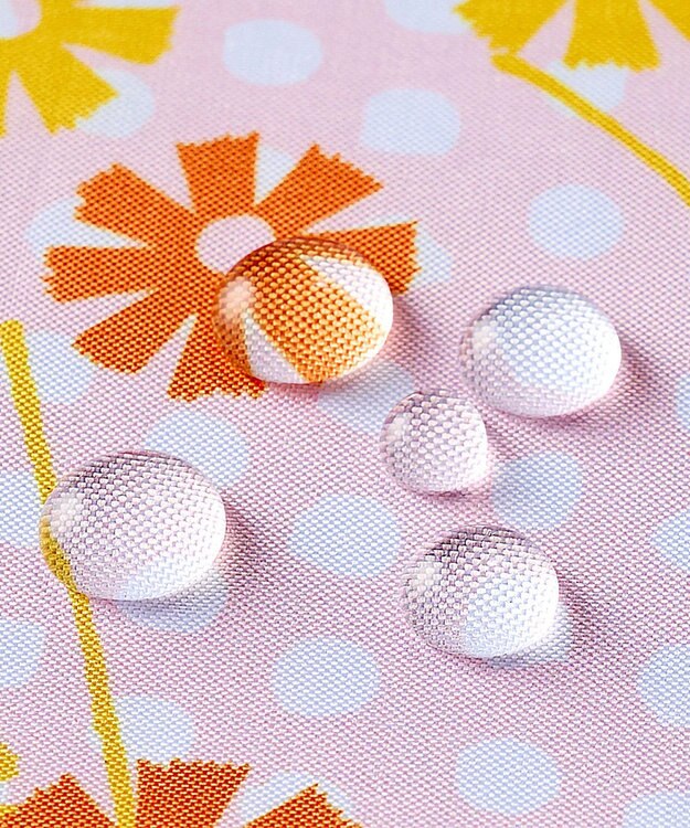 MOONBAT アデリアレトロ×estaa 晴雨兼用日傘 折りたたみ傘 花の輪 UV 一級遮光 ディープブルー