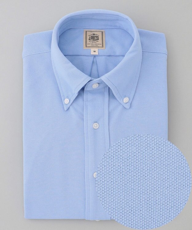 J.PRESS MEN 【WEB・一部店舗限定】コットンポリエステル ファンクションシャツ / B.D. サックスブルー系