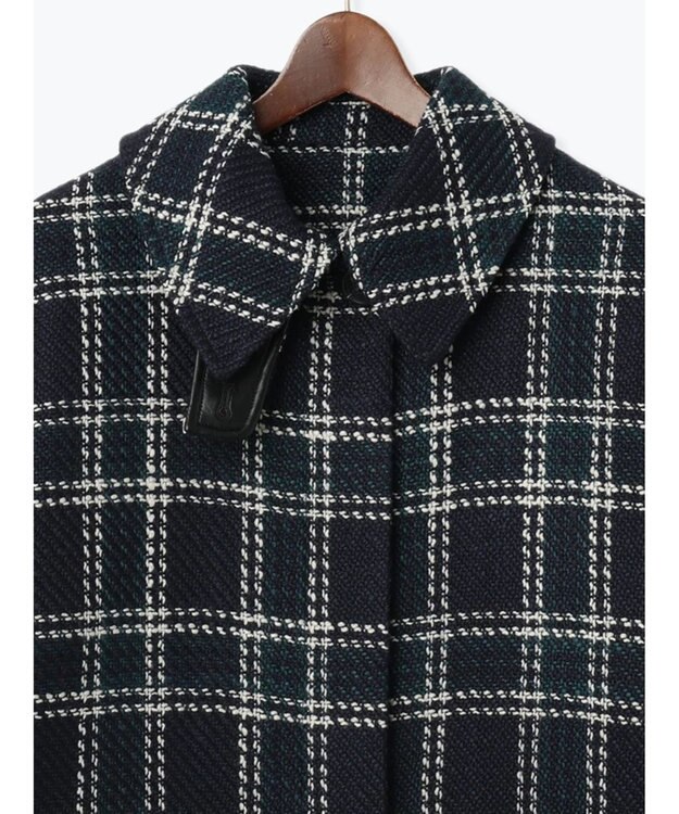 Te chichi ロービングチェックミドルコート《2025winter catalog item》 ネイビー