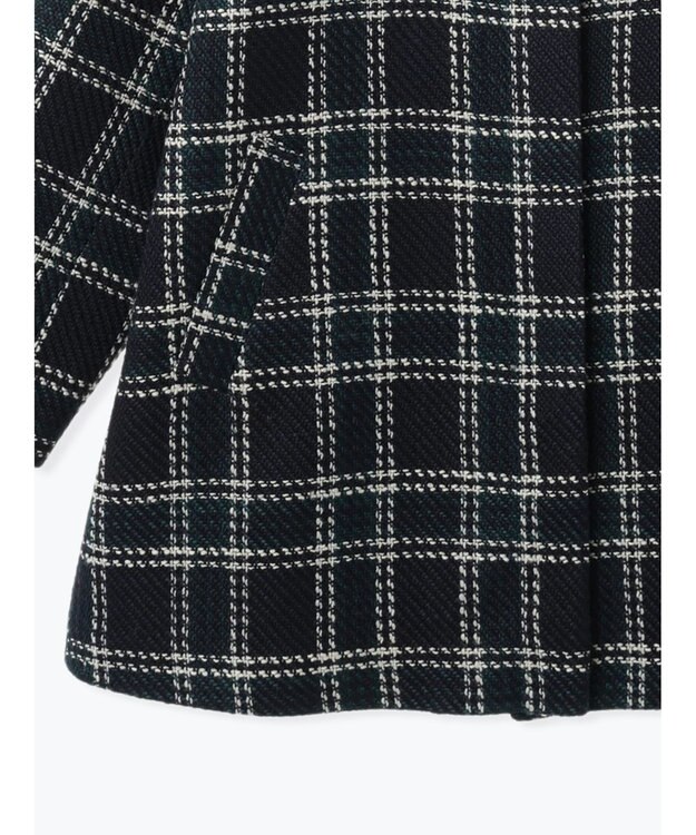 Te chichi ロービングチェックミドルコート《2025winter catalog item》 ネイビー