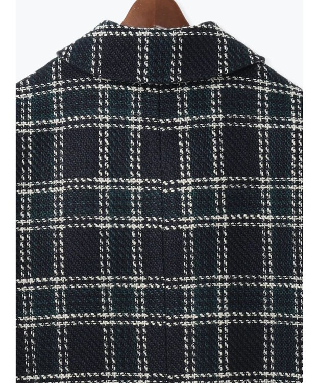 Te chichi ロービングチェックミドルコート《2025winter catalog item》 ネイビー