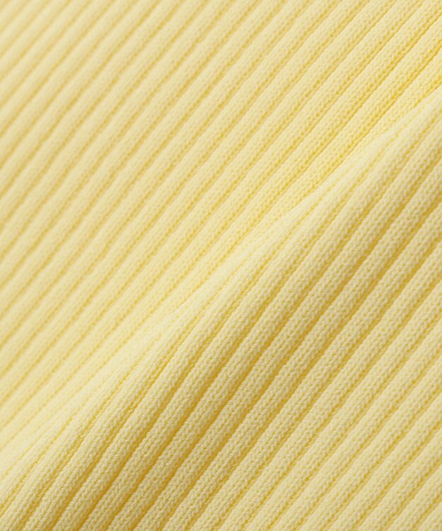 YECCA VECCA 袖釦7分袖リブニット Off White