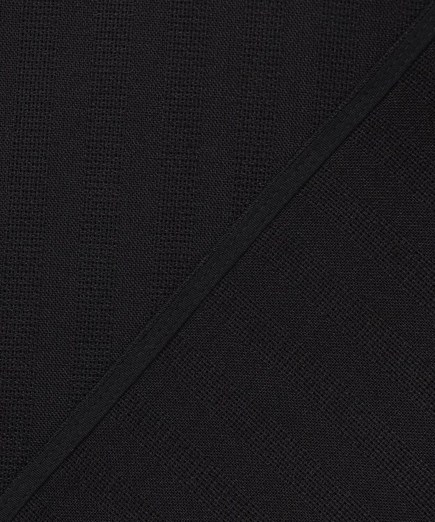 BEIGE， GOSHE / サテン切替 シアースタンドブラウス Black