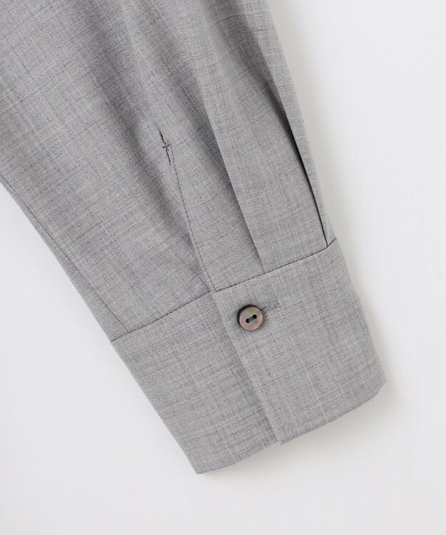 自由区 【洗える】ウーステッドトロ ワンピース ライトグレー