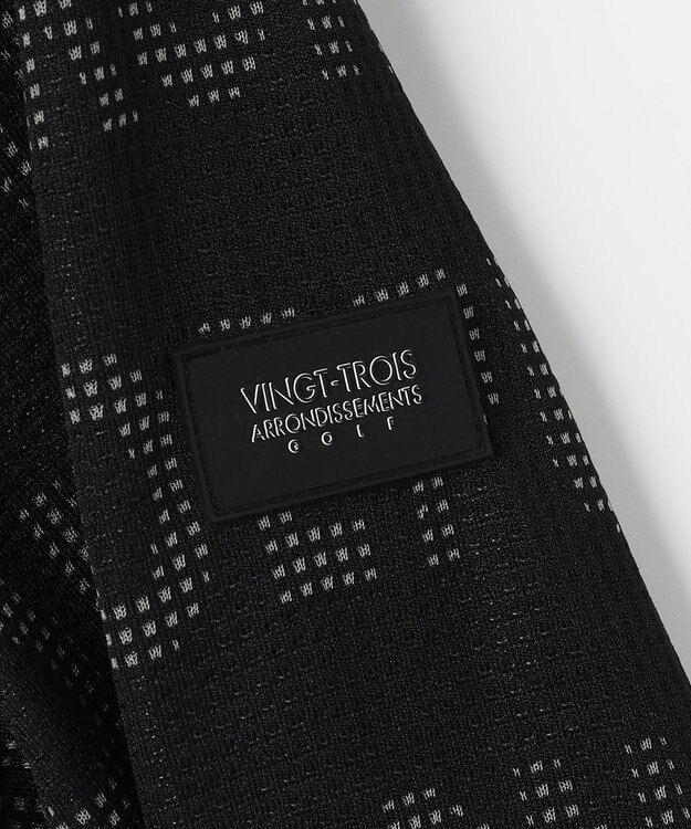 23区GOLF 【MEN】ロゴジャガードトラックジャケット ブラック系5