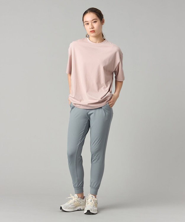 Chacott Handsome Cotton オーバーTシャツ グレイッシュローズ
