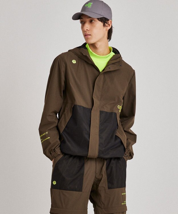 PW CIRCULUS 【撥水加工/軽量/ストレッチ】【MEN】メッシュコンビブルゾン カーキ系