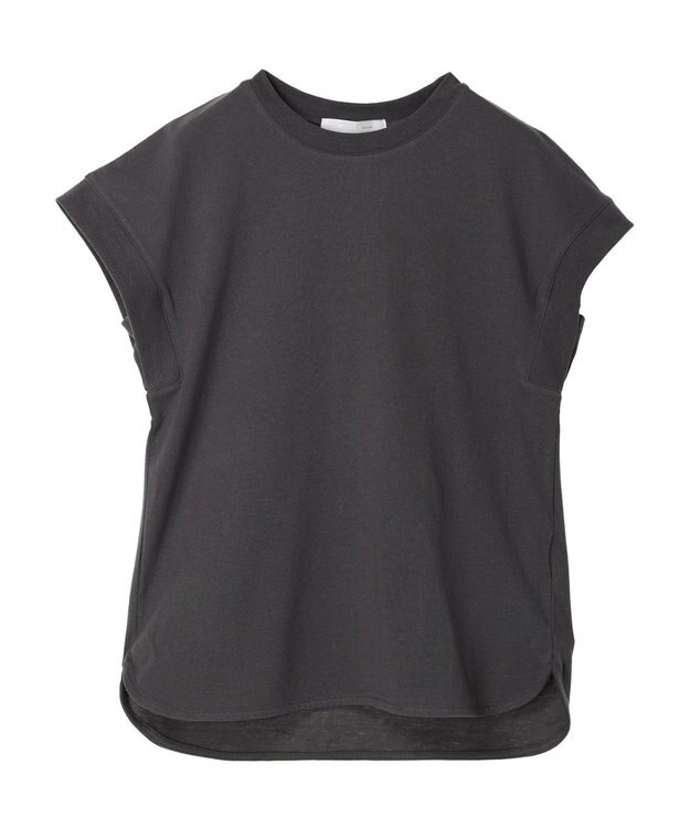 Green Parks ・Ｐｅｔｉｔ　Ｆｌｅｕｒ　リブフレンチＴＥＥ Charcoal Gray