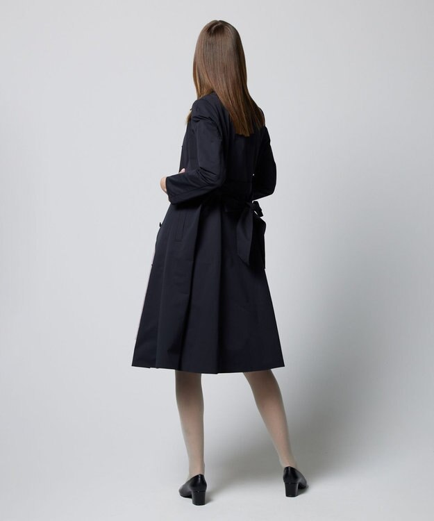 TOCCA 【洗える】TORCH 襟付きコート ネイビー系