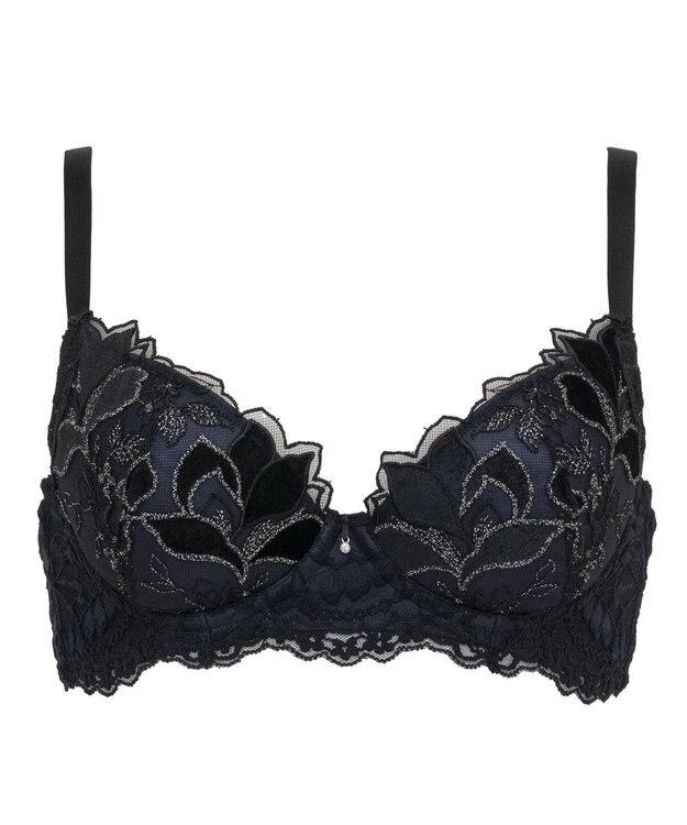 BRADELIS New York 【BRADELIS New York / 育乳補整ブラ・STEP1 集める】ウェンディステップ1ブラ25A1  補正 ブラジャー ブラック