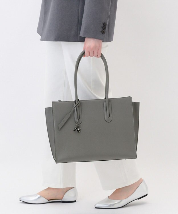 ACE BAGS & LUGGAGE W&.Day/Night スムーク トートバッグ A4サイズ 19192 ダブルアンドデイナイト ダークグレー
