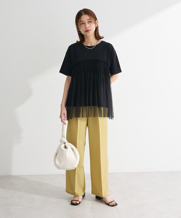 Green Parks ・ＥＬＥＮＣＡＲＥ　ＤＵＥ　チュールドッキングＴＥＥ Gray Mixture