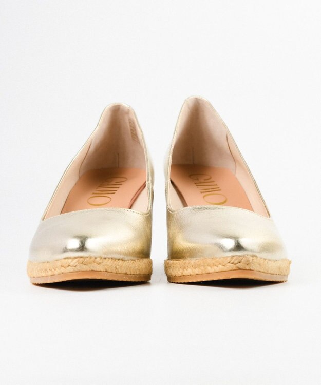 gaimo 【GAIMO/ガイモ】ポインテッドエスパドリーユパンプス/TEVA-RS シャンパンゴールド