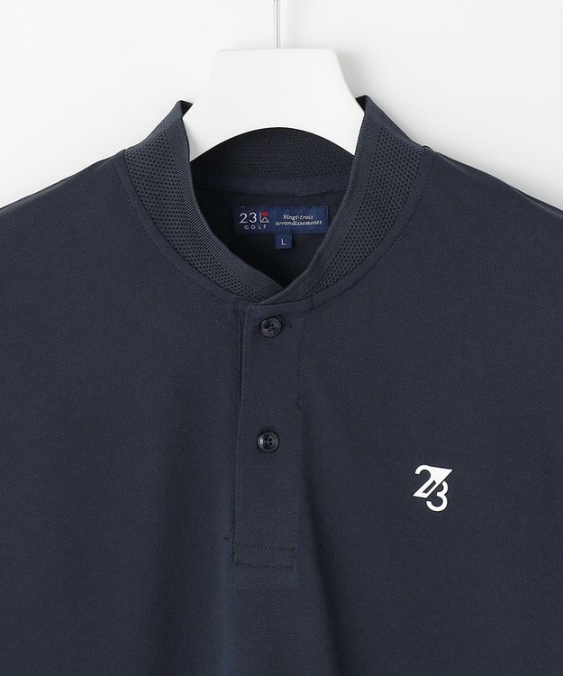 23区GOLF 【MEN】遮熱エイトムーブポロシャツ ネイビー系