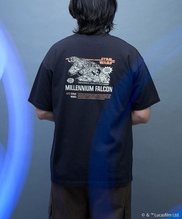 AMERICAN HOLIC 【STAR WARS】Millennium Falcon Tシャツ Black