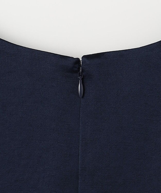 NAVE 【ReNAVE】タンブラーサテン ブラウス ネイビー系