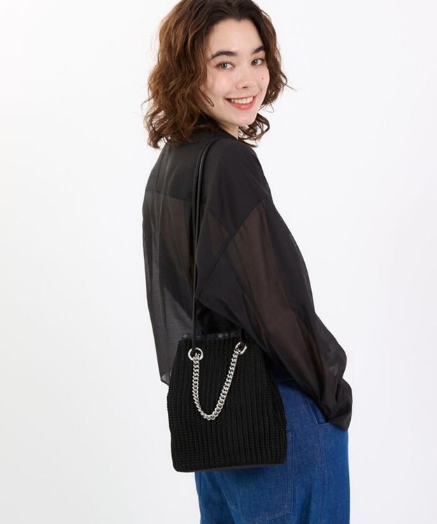 LeSportsac CHAIN CROCHET SM BUCKET/ブラッククロシェ ブラッククロシェ
