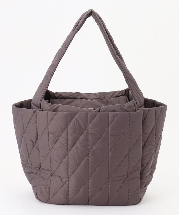 Y'SACCS 【Y’SACCS vous et】キルティングボックストート　Mサイズ ダークグレー