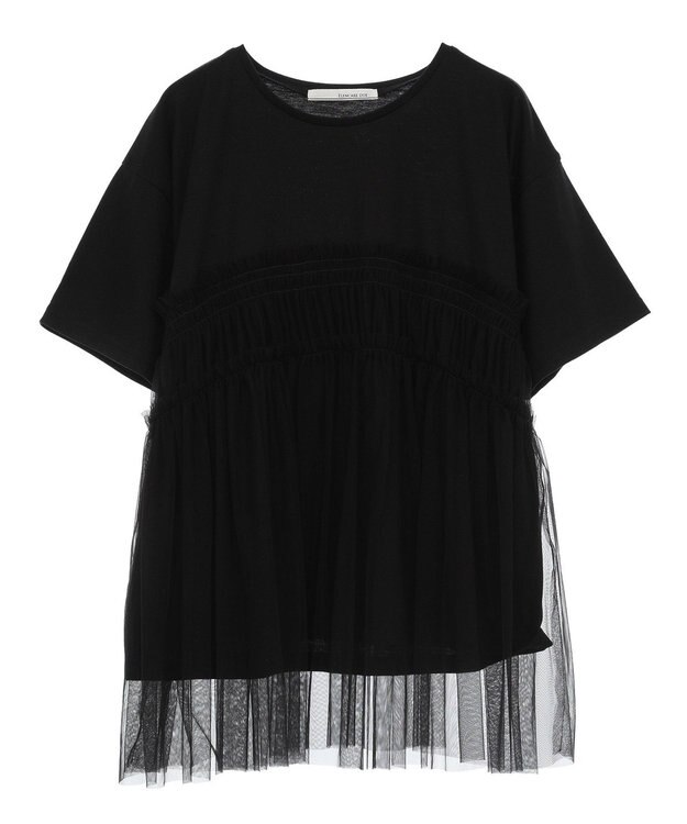 Green Parks ・ＥＬＥＮＣＡＲＥ　ＤＵＥ　チュールドッキングＴＥＥ Gray Mixture