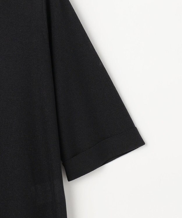 J.PRESS LADIES Vis/Pe スパーク バックプリーツ ニット ネイビー系