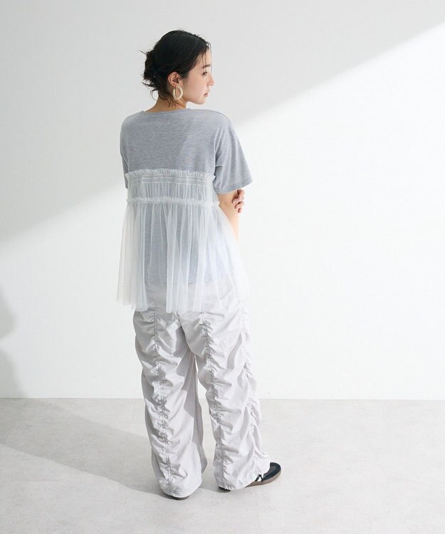 Green Parks ・ＥＬＥＮＣＡＲＥ　ＤＵＥ　チュールドッキングＴＥＥ Gray Mixture