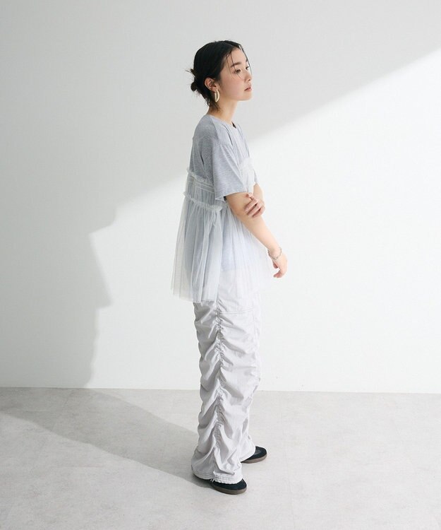 Green Parks ・ＥＬＥＮＣＡＲＥ　ＤＵＥ　チュールドッキングＴＥＥ Gray Mixture