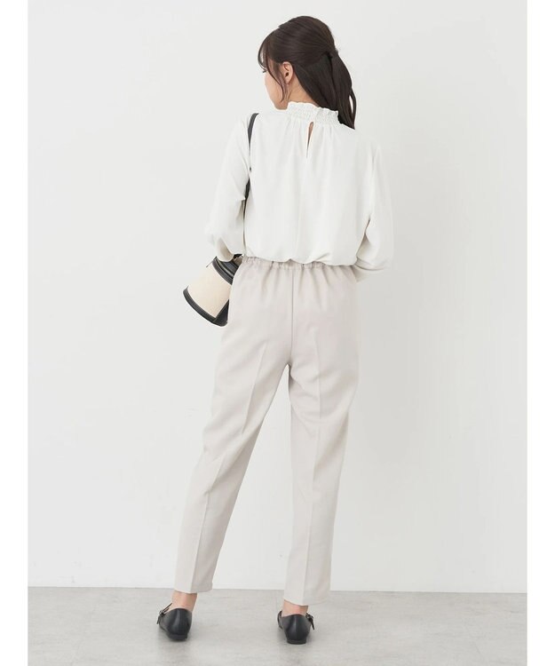 earth music&ecology シャーリングブラウス Off White