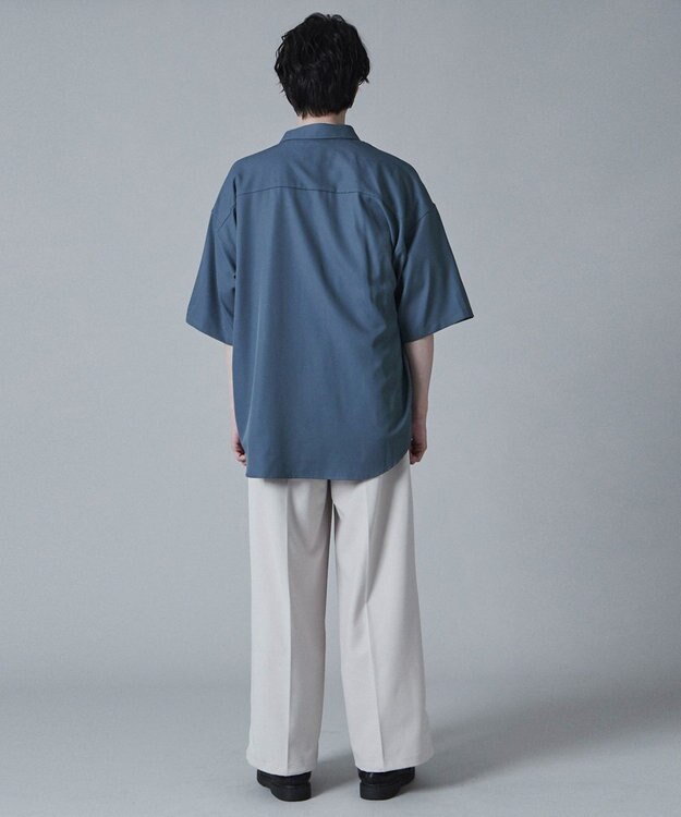 WEGO アムンゼンワンポイントBIGシャツ（S） サックス