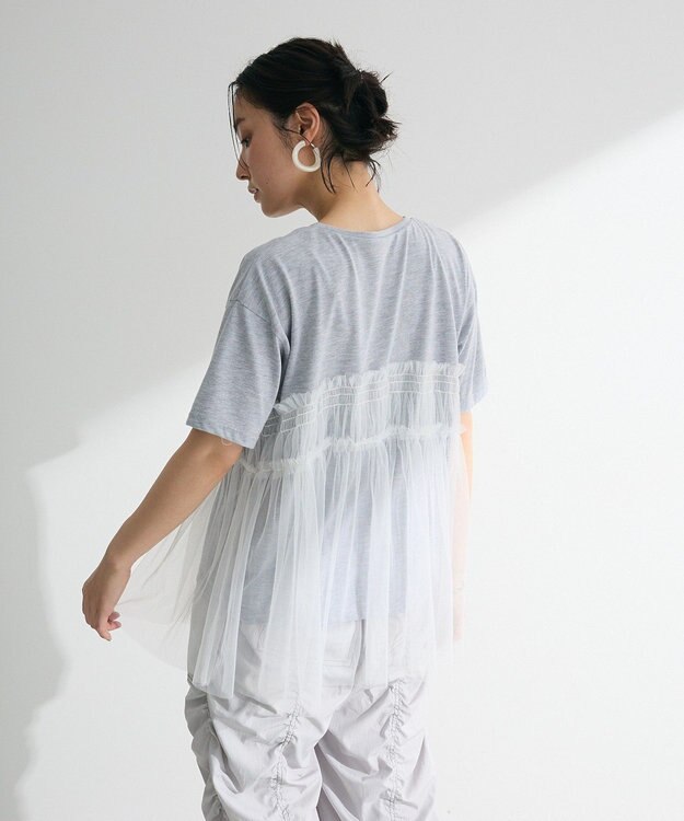 Green Parks ・ＥＬＥＮＣＡＲＥ　ＤＵＥ　チュールドッキングＴＥＥ Gray Mixture