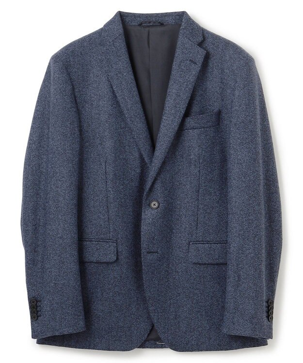 JOSEPH HOMME ライトツイディーブークレ　ジャケット ダルブルー系