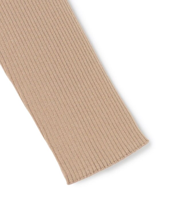 BEIGE， 【WEB限定・洗える】WILLOW / ストレッチクルーネックリブニット Milk Tea