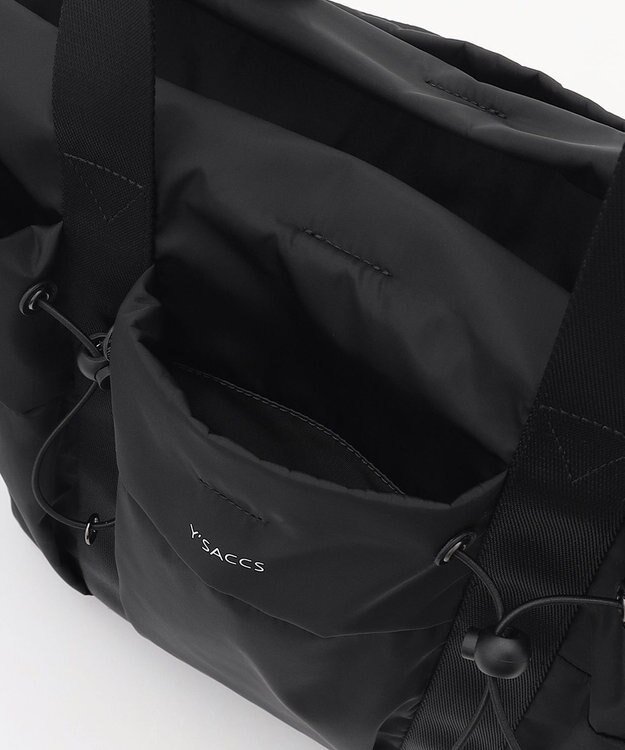 Y'SACCS ドローストリング コンビカラービッグトート ブラック