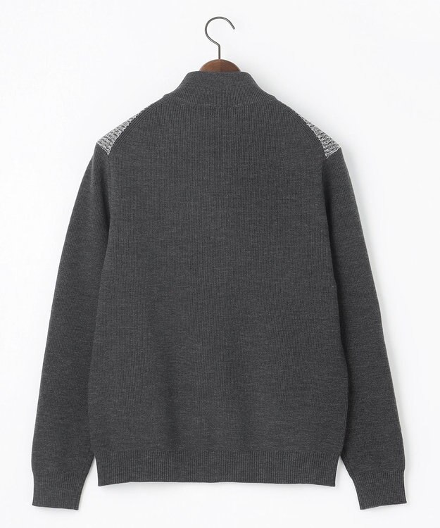 JOSEPH ABBOUD 【軽量/イージーケア】 KARL KARLジップ ニット ブルゾン グレー系