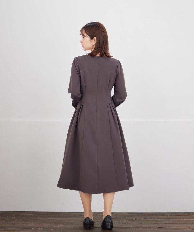 Tiaclasse 【XSサイズ追加・新色追加】サイドフラップワンピース チャコールグレー