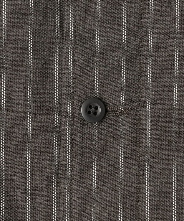 J.PRESS YORK STREET 【UNISEX】コットンリネンハーフスリーブシャツ ブルゾン グレー系1