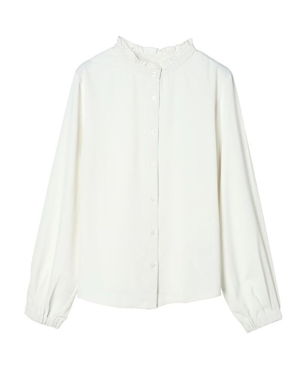 earth music&ecology ２ｗａｙフリルブラウス Off White