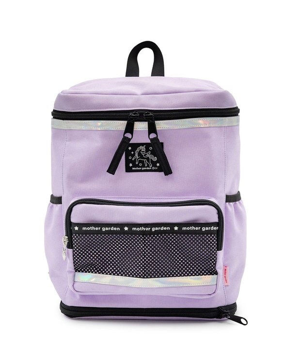 Mother garden マザーガーデン  スクエアリュック 【Mサイズ】  《パープル》 パープル