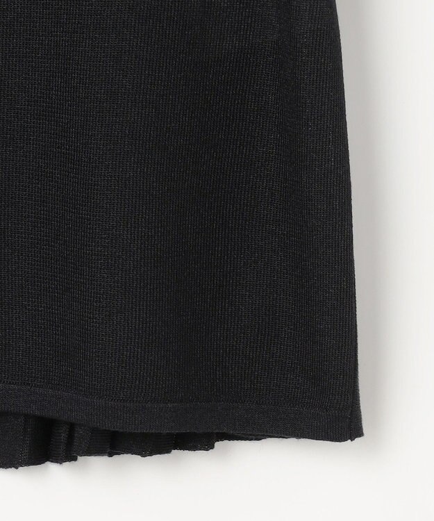 J.PRESS LADIES Vis/Pe スパーク バックプリーツ ニット ネイビー系