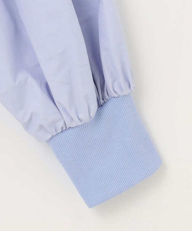 SHARE PARK LADIES スキッパーネックギャザーブラウス サックスブルー系