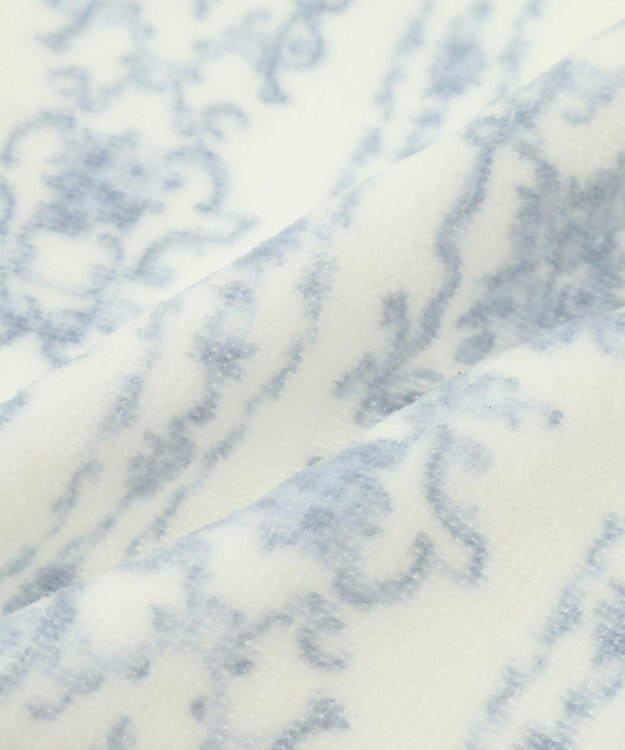 Maison de FLEUR トワルドジュイ調プリントタオルハンカチ Grayish Blue