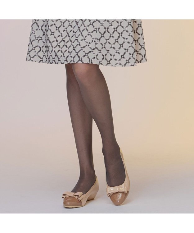 TOCCA 【晴雨兼用】NOBLE RIBBON RAINSHOES レインシューズ ベージュ系