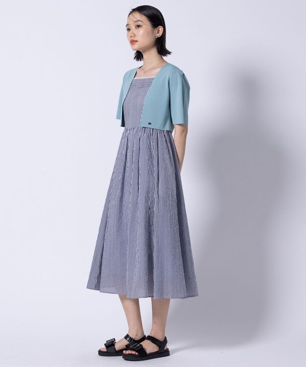 TOCCA 【洗える・接触冷感】CREAPE BOLERO ボレロ ライトグリーン系