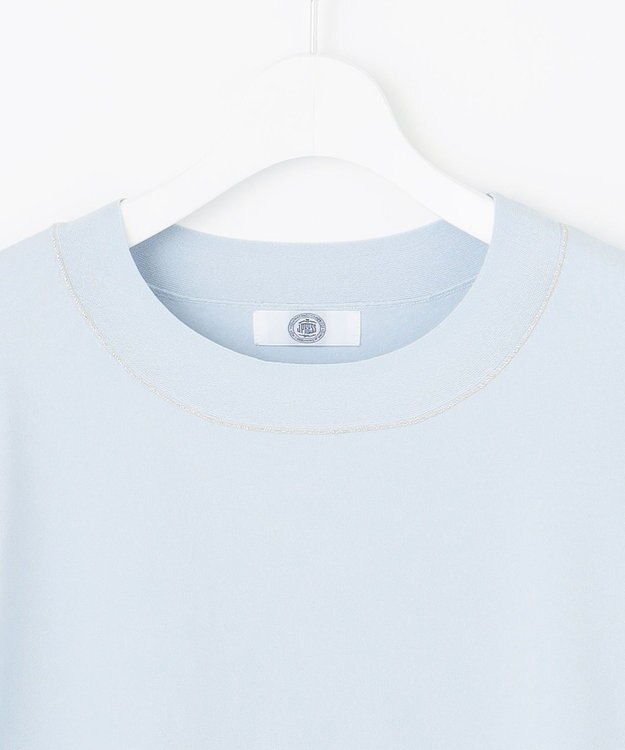 J.PRESS LADIES S 【洗える】RAYON ELITE STRETCH ニットT サックス系