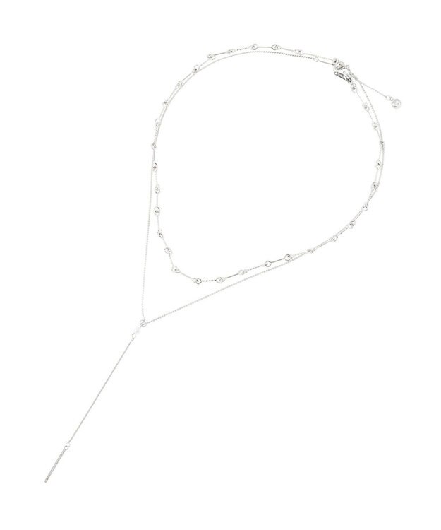 Green Parks 【ステンレス】Ｙ字２連ネックレス Silver