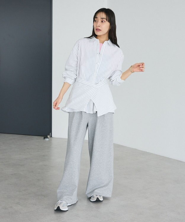 CRAFT STANDARD BOUTIQUE 2点セット / レイヤードデザインシャツ Stripe White