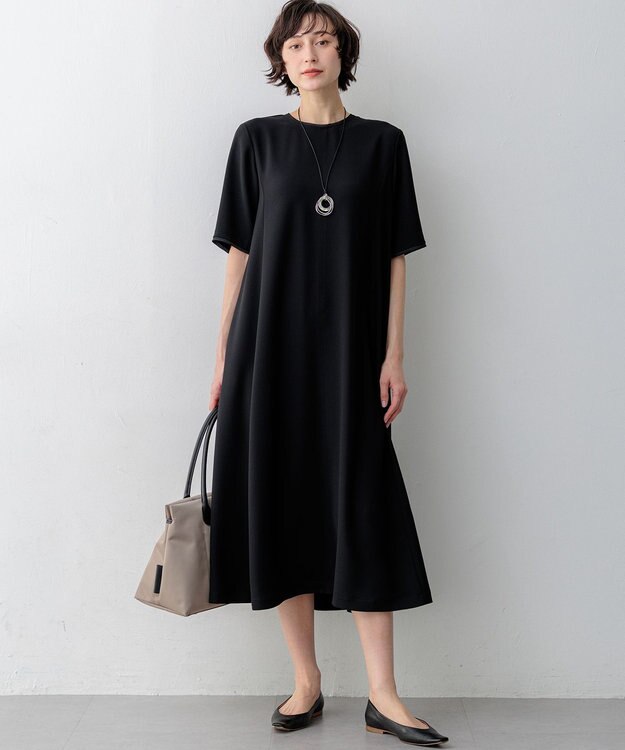 23区 VIOLAd'ORO ベルトデザイン ナイロン トートバッグ (Lサイズ) ベージュ系