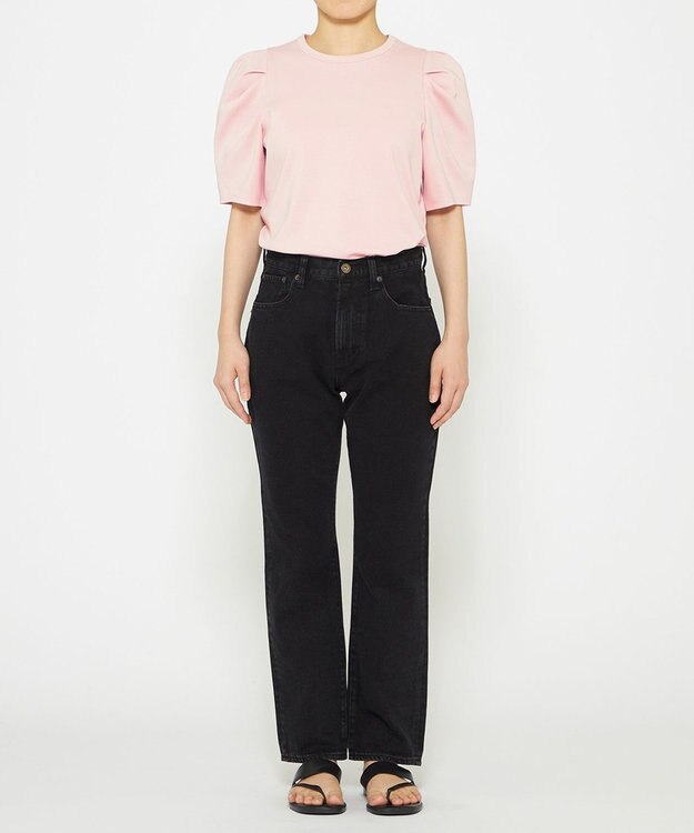 uncrave ダブルフェイスジャージー ボリュームスリーブカットソー ピンク