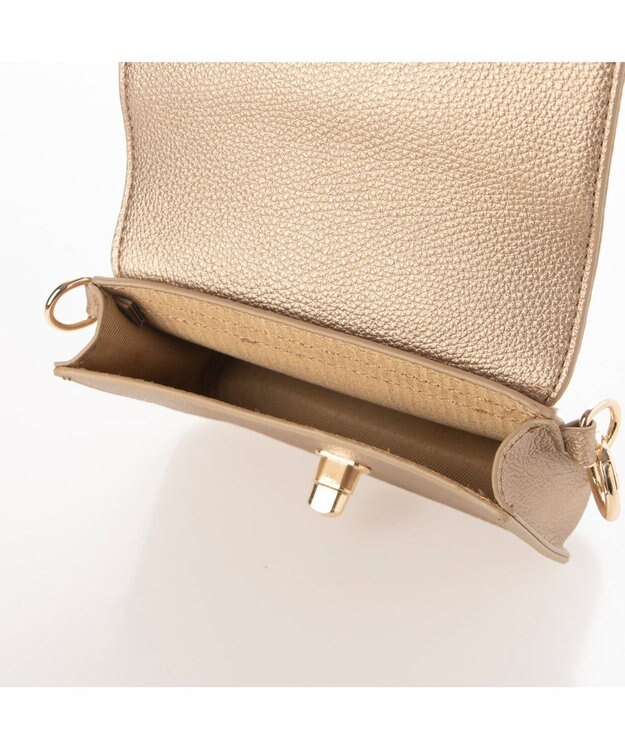 UNBILLION カシュカシュ cachecache / チェーンミニバッグ2個セットショルダー ベージュ