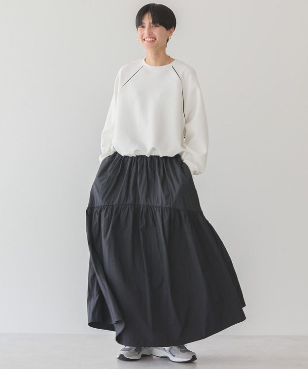 AMERICAN HOLIC ティアードギャザースカート Black