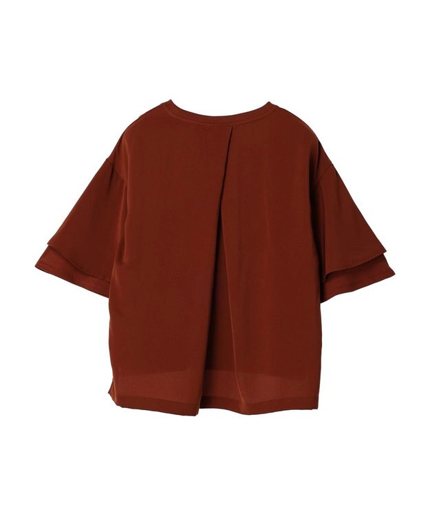 AMERICAN HOLIC 異素材スリーブプルオーバー Terracotta